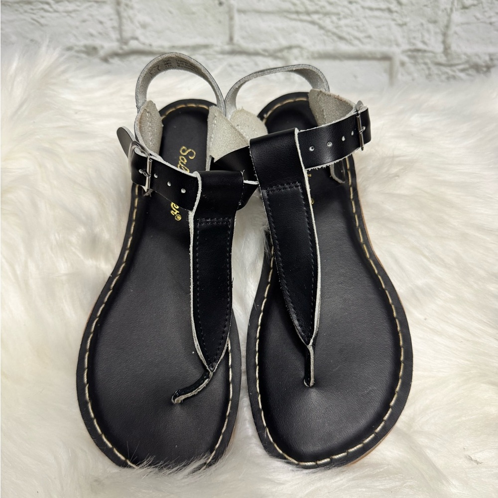 Black Leather Sandals